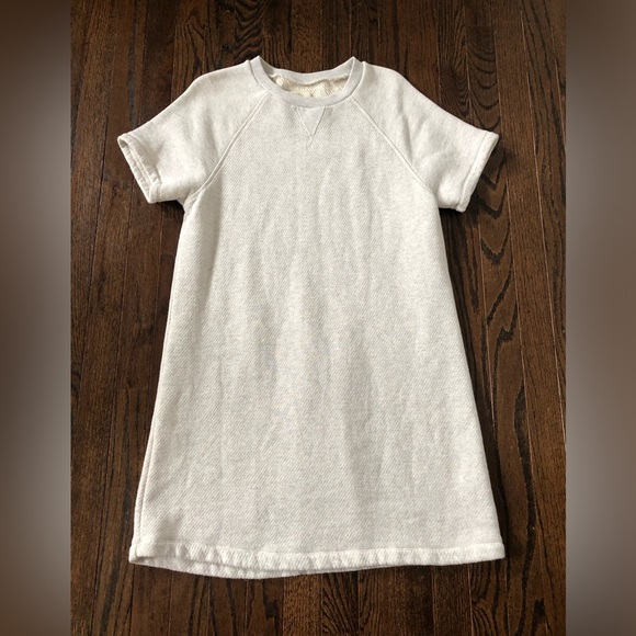 Madewell MWL Women’s S Airyterry Sweatshirt Tee Dress in Heathered Beige - EUC! - Picture 4 of 12